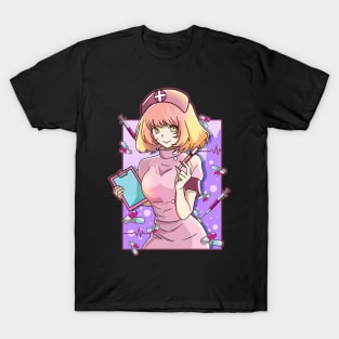 Anime Nurse Nurses Nursing Essential Worker Front Line T-Shirt